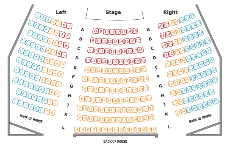 Rocky Mountain Repertory Theatre Seating Chart